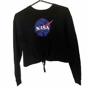 Freeze Women's NASA Crop Top Black long sleeve M